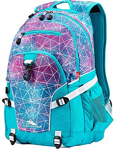 High Sierra Unisex-Erwachsene Loop Daypack Rucksack, Pailletten-Facets/Bluebird/Weiß, Einheitsgröße
