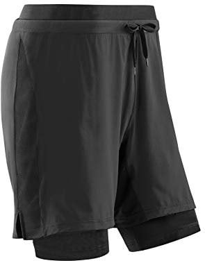 CEP – Training 2IN1 Shorts für Herren | Kurze Trainingshose mit gezielter Kompression in schwarz | Größe L