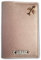 Nessis Manufactur Reisepasshülle personalisiert mit Namensgravur und Symbol, Namen, Reiseetui, Travelwallet, Dokumententasche, Ausweistasche (Rosegold Metallic)