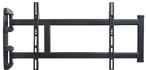 my wall Wandhalter für Flachbildschirme HP27AL, 90° Schwenkbar, Wandabstand 28 mm, platzsparend, VESA bis 600x400 mm, Belastbar bis 40 kg