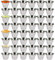 Kosma Set of 48 Stainless Steel Condiment Cups | 2.5 oz/70 ml Sauce Cups, Ramekins for Dips, Salad Dressings, Small Serving Bowls