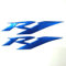 Blauer 3D-Logo-Aufkleber für Yamaha YZF R1 - Glänzend, Vinyl, Rechteckig, Wasserfest, Outdoor, Erwachsene, Sommer