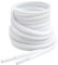 VSUDO 140 cm Lacci Bianco Rotondi per Scarponi/Stivali, Stringhe ø4 mm per Scarpe da Passeggio, White Boots Lace, Lacci per Scarpe da Lavoro/Escursionismo/Sicurezza/Trekking (1 Paio-Bianco-140cm)