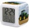 HUA5D Reveil Enfant Numérique, Thème Tracteur Veilleuse À 7 Couleurs Changeantes Wake Up Light, Réveil De Chevet Garçon Fille, avec Date Calendrier Température, A33