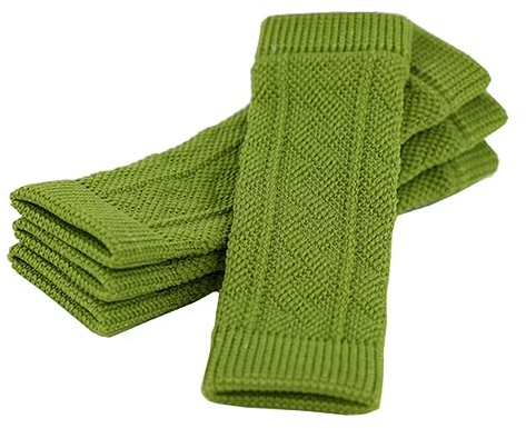 DONGKER Hund Beinlinge,4 Stück Gestrickte Haustier Beinwärmer,Anti-Rutsch Warme Haustier Bein Sprunggelenk Schutz für kleine, mittelgroße Haustiere