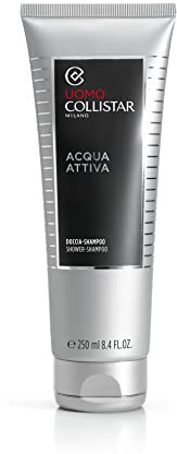 Collistar Acqua Attiva Doccia Shampoo Uomo, Deterge corpo e capelli, Dona nutrimento e idratazione, senza SLES, 250ml