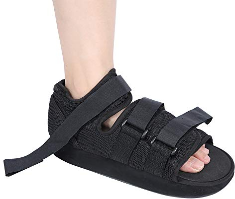 Scarpa per Recupero Post Operatorio Scarpe in Ghisa, 1 Pezzo Scarpa per Scarponi da Camminata per il Recupero della Punta del Piede per Piede, Stivale in Fusione con Cinghie