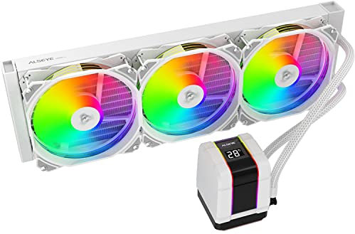 SIMPLETEK - Dissipatore a Liquido 360mm RGB, Supporto 280W, Compatibile con LGA 1851 1700 1200 AM5 AM4 115X 1151 2011 1150