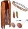 Indianerin Kostüm Set mit Haarband + Brille + Ohrringe (M)