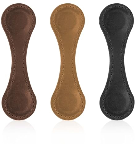 3 Stk Magnetische Lesezeichen aus Leder, 10x3cm Doppelseitig Lesezeichen zum Lesen Lernen, Magnetische Buchklammern zum Speichern Ihrer Seite Geschenk für Buchliebhaber Erwachsene Jugendliche