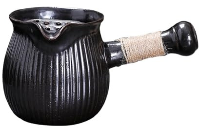 JISADER Teiera in Ceramica Macchina per Il tè Stufe Teiera bollita Macchina per Il tè Teiera Singola in Porcellana per Picnic all'aperto Escursionismo Cucina