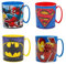 JAMERPD Tazas Superheroes Pack de 4 Spiderman Superman Batman Capitan America con Ironman Reutilizables Tazas de Plastico sin BPA Capacidad de 350 ml Regalo para niños - Camping