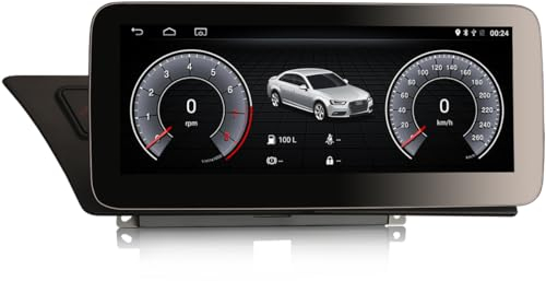 erisin Android 12 Autoradio 10.25 Zoll 4+64GB für Audi A4 A5 B8 S4 S5 niedrige Konfiguration mit IPS Bildschirm Carplay Android Auto DSP GPS Navi Bluetooth WiFi 4G DAB+OBD TPMS