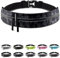 Fitgriff® Laufgürtel für Handy - Lauftasche Jogging, Hüfttasche, Sportgürtel, Running Belt zum Joggen, Laufen, Sport, Fitness - passend für alle Smartphones (Camo-Black, 85-120cm Bauchumfang)