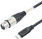 Devinal Upgrade XLR Female to USB C Cable, USB tyep-C to Female XLR Recording Cable Cord Connector Adapter Compatible with Microphone Smartphone or MacBook 3M