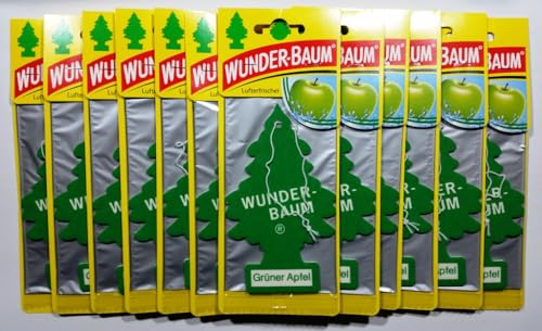 12 x WUNDER- BAUM Grüner Apfel Auto Duftbaum Lufterfrischer Airfreshener
