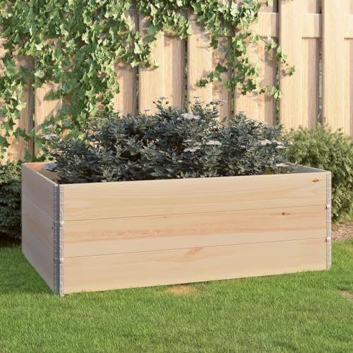 Hochbeet Pflanzkasten Blumenkasten Pflanzbeet Blumenbeet Beet, Hochbeete 3 Stk. 100x150 cm Kiefer Massivholz