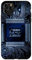 Carcasa para iPhone 11 Pro Max Placa base Microchip Circuit IT Ordenador Fondo Azul