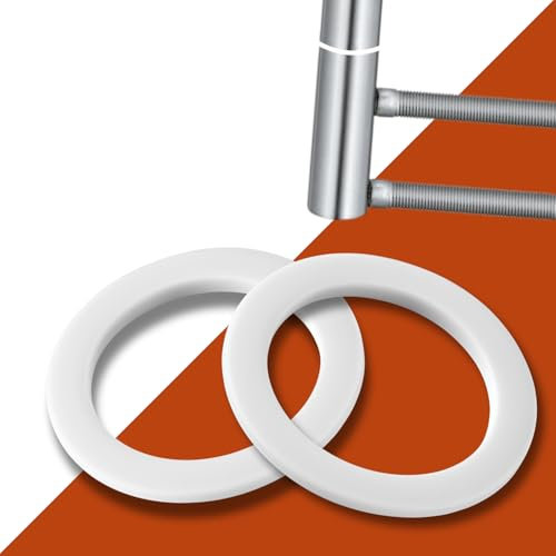 KTC-HOME - Anelli per fitness premium per tutte le porte della stanza – Confezione risparmio da 50 pezzi – rondelle in plastica extra forti – (10,2 x 15 x 1 mm) – Sollevatore per cerniere della porta