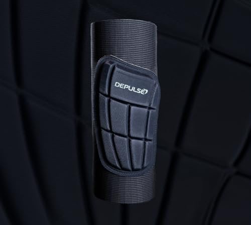 DEPULSE AeroGuard Pro Light Schienbeinschoner – Herren, Frauen, Kinder – Mini Schienbeinschoner maximaler Schutz (M)