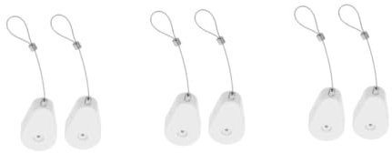 Gatuida 3 Sätze Anti-diebstahl-pull-box Einziehbarer Anti-verlust-kabeltrommel Dvd-remote-anti-verlust-gerät Telefon-fernsperre Remote-tether Plastik Weiß 2 Stück * 3