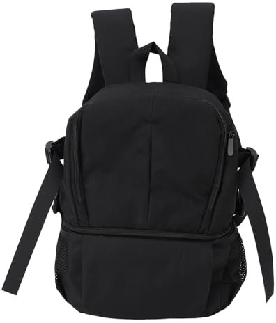 TIKATARER Kamerarucksack, Reisekamerarucksack, Kamerataschen für Fotografen, Kamera-Reisetasche, Eva-Doppelschultertasche für Digitale Spiegelreflexkameras, Spiegellose Fotografie (Black)