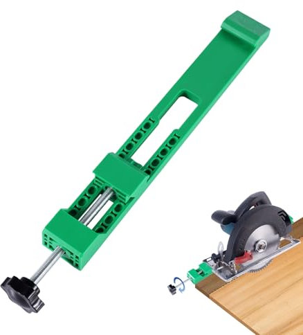 Guía de Base de Máquina de Corte Ajustable, Abrazadera de Posicionamiento de Fresado de Sierra Circular Guía de Corte de Madera de Precisión para Tareas de Corte