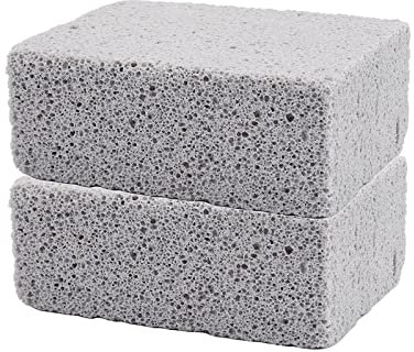 2 limpiadores de ladrillos para parrilla, parrilla, barbacoa, bloque limpio, fregadero, lavabo