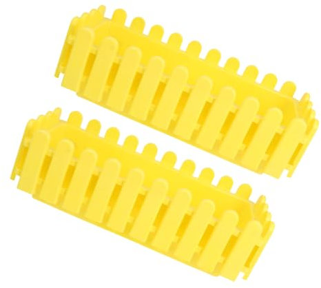 Abaodam 2stücke Rechteckige Pflanzbox Für Balkon Und Fensterbrett Dekorativer Blumentopf Optimaler Drainage Für Sukkulenten Und Bonsai Gelb