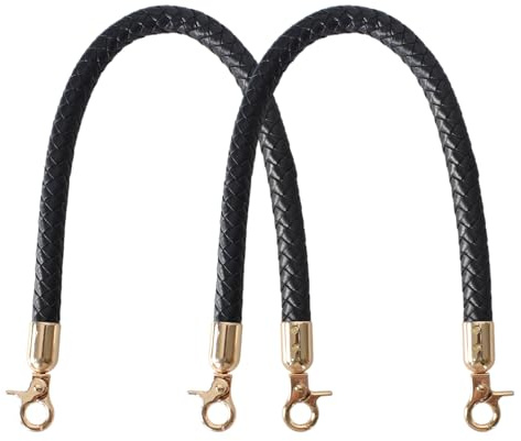 Taschengriff Ersatzriemen,2 Stück Ersatz Griff Schultergurte,PU Taschenriemen,Damen Taschengriffe,DIY Taschenzubehör,mit Gold Haken,für Geldbörse Tote Handtasche Umhängetaschen (60CM)
