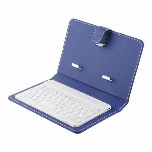 SUNGOOYUE Coperchio per Tastiera per Smartphone Case di Portafoglio Compatto Wireless Universale per Telefoni iOS/ (BLUE)