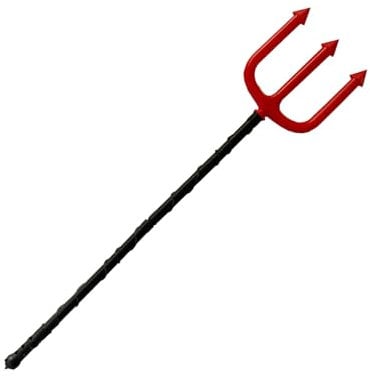 Tridentes desmontables, hoz de Halloween, cabeza de demonios aterradores, hoz de Halloween, accesorios para carnavales, Tridentes de la muerte, cabeza de demonio desmontable para carnavales, Tres