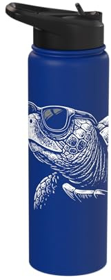 Turtle Sunglasses Stainless Steel Insulated Water Bottle