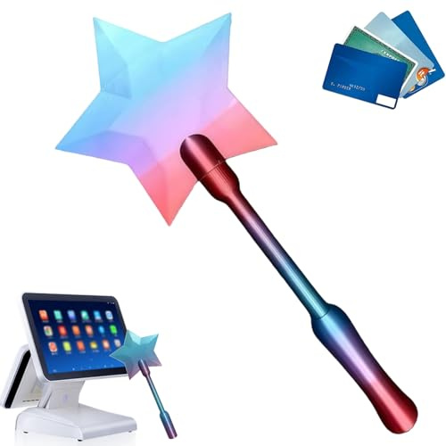 Baguette Magique Carte Bleue, Baguettes Magique Impression 3D pour Paiement sans Contact, éTui Pratique pour Cartes Bancaires Au Restaurant Rapide, HôPital, éCole (1 pièce-E)