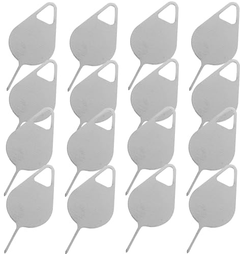 COHEALI SIM Karten Auswurfwerkzeug aus Edelstahl mit Loch zum Aufhängen Leichtes SIM Karten Tool für Handy 100 Stück Zufällige Farbe