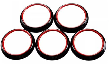 Auto Luftauslassrahmen Auto Zentrale Steuerung Klimaanlage Vent Outlet Ring Trim Abdeckung Aufkleber Kompatibel Mit Benz Für CLA Für Klasse Für W176(Style A)