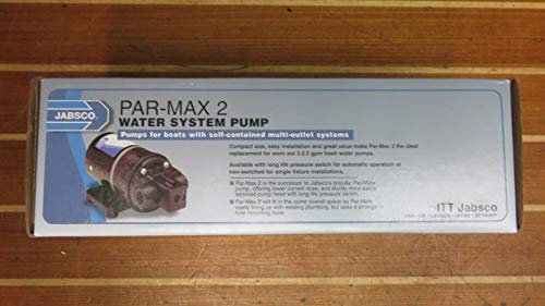 Jabsco 46010-2900 12V Pump Auto Water System, Black, 8.1 L x 4.2 W x 4.1 H