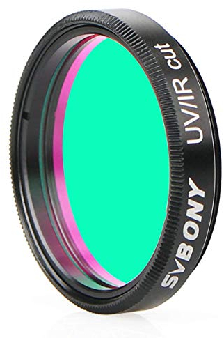 SVBONY Teleskopfilter, 3,2 cm UV-Infrarot-Schnittblockfilter, mehrfach beschichteter Infrarot-Filter, hält Planetenbilder scharf, für CCD-Digital-Astrofotografie