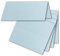 FarbenFroh by GUSTAV NEUSER 50x Tischkarten in Hellblau (Blau) - 4,5 x 10 cm - blanko - Doppel-Karten - als Platzkarten und Namenskarten für Hochzeit und Feste