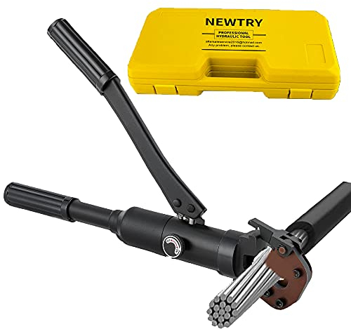 NEWTRY Hydraulic Cable Cutter Cutting Tool Dia 20mm/Steel Rope/Mild Iron Rod/Rebar/Copper Stranded Wire/Aluminum Wire/Armour Cable/ASCR