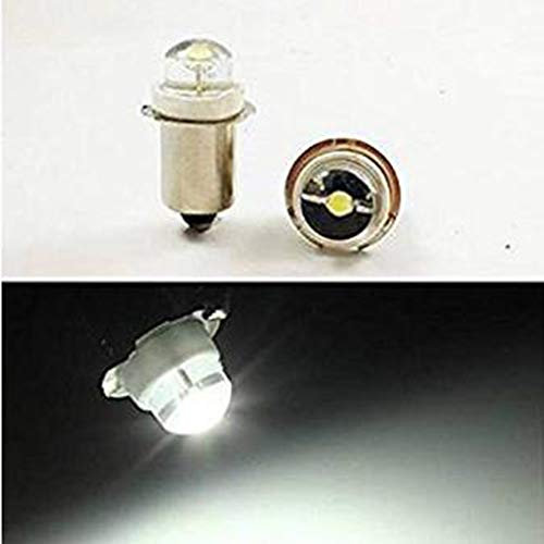 8X P13.5S 3V 4.5V 6V 0.5W 0.75W 6000K blanco LED bombilla antorcha linterna mini cabeza lámpara linterna