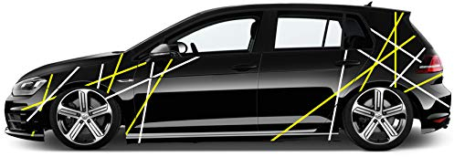 Auto Seiten Aufkleber Car-Tattoo Sticker Streifen-LININEN 1,5cm Fahrzeug Bekleben