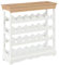 vidaXL Weinschrank für 24 Flaschen Weinregal Weinständer Flaschenregal Flaschenständer Weinflaschenhalter Wein Regal Braun Weiß 70x22,5x70,5 cm MDF