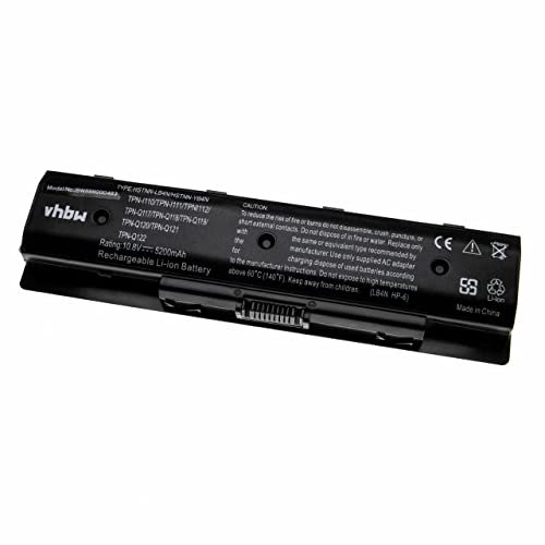 vhbw Batterie Compatible avec HP Pavilion TouchSmart 17-e199, 17t, 17-e100, 17-a099, 17z Ordinateur Portable (5200mAh, 10,8V, Li-ION)
