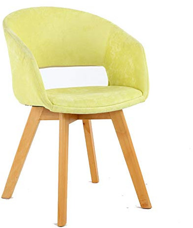 Esszimmerstühle für die Küche, Mid Century Modern Lounge Chair, Accent Armlehnstühle mit gepolsterten und massiven Holzbeinen, für Restaurant/Pub/Cafe/Wohnzimmer/Hotel