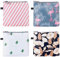 SUPVOX Pochette Serviette HygiéNique Lavable ÉTanche, Lot De 4, Polyester, 13x13x1cm, Pour Femmes Et Filles, Couleurs Assorties, IdéAl Pour Voyage Et ActivitéS En Plein Air