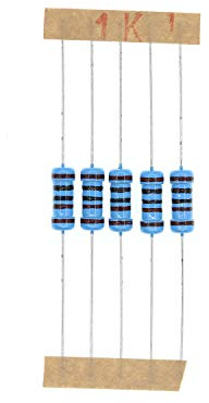 HUABAN 100 Stücke 1 Watts 1W 1K Ohm 1% Metallfilmwiderstand