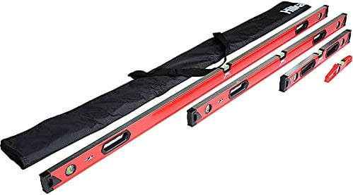 2 x 4 PCE Level Set-Torpedo, 24, 48, 72, Red & Black