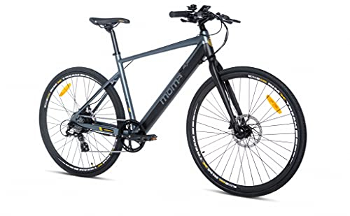 moma bikes E-Road 28 PRO, Shimano Altus 8 Gänge, hydraulische Scheibenbremsen, integrierter Lithium-Ionen-Akku 36V 10Ah