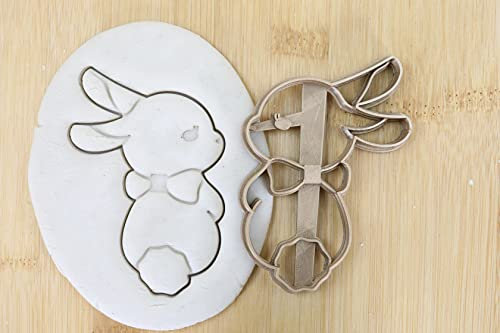Hase Bunny rückblickend Cookie Cutter Fondant Keksstempel/Ausstechform Keksausstecher Plätzchen ca. 8cm